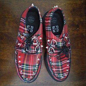 Plaid Spiked Creepers